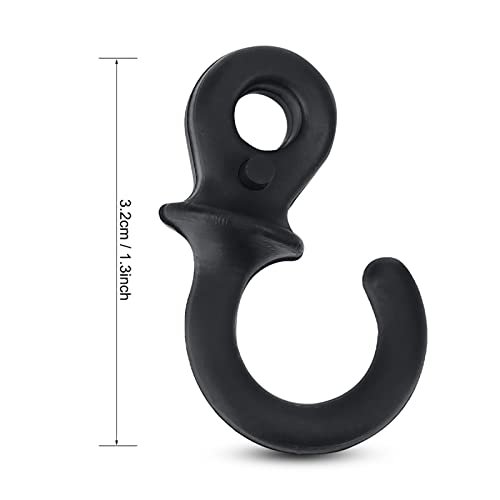 Archery Bow Stabilizer Set: 4-Pack Black Rubber Compound Bow String Dampeners - Image 9