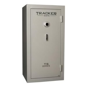 Tracker Safe Gun Safe With Mechanical Lock, 30 Min. Fire Rating, 24x30x59, 24 Gun Cap., Gray