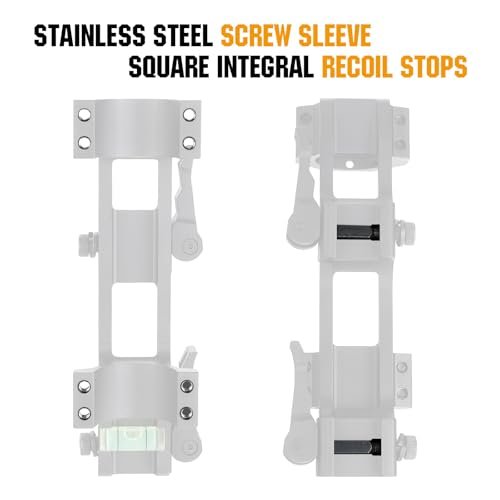 ohhunt Quick Release Scope Mount 1" 30mm with RMR Red Dot Adapter - Image 6