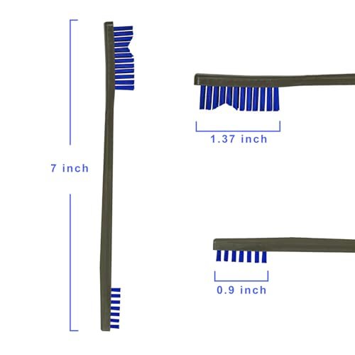 Pro Gun Cleaning Brushes Set: 10-Pack Double-Ended Nylon Brushes, 7" Kit - Image 2
