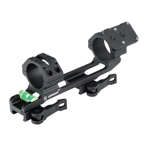 ohhunt Quick Release Scope Mount 1" 30mm with Red Dot Adapter Plate Compatible with RMR Footprint