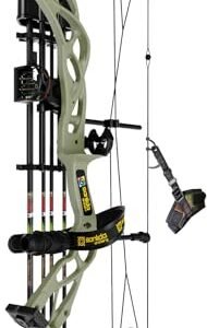 Sanlida Dragon X9 Ready to Hunt Compound Bow Package for Adults, Archery Compound Bow and Arrow Set, 0-70 Lbs Draw Weight, No Bow Press Needed, Limited Life-time Warranty (Wilderness)