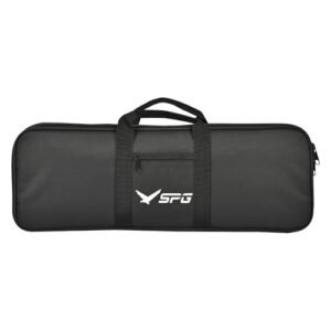 SPG Takedown Recurve Bow Case - Double Layer Recurve Bow Bag to Storage Bow and Arrow, Portable Recurve Case Outdoor Archery Bag Soft for Adult and Youth Takedown Bow (Black-Type B)