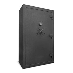 Stealth UL50 Fireproof 50 Gun Storage Safe for Rifles & Pistols with Triple Gun Rack, Door Panel Orgaizer Installed, Storage Shelves, Electrical Power Outlet, Durable Paint to Store Valuables