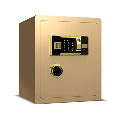 NAMSAR Safe Box, Large Security Safes for Home, Electronic Safe - Gun Deposit Cabinet Lock Box, Personal Floor Safe Vault with Dial, Keypad Security Box (Color : Gold)