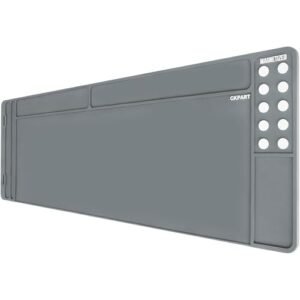 CKPART Rifle Gun Cleaning Mat, Anti-Slip Rubber Tactical Magnetic Mat for Gun Cleaning, Gun Maintenance Mat,Rifle Cleaning Mat for Gun Cleaning Maintenance Repair Assembly, 36" x 12" (Grey)