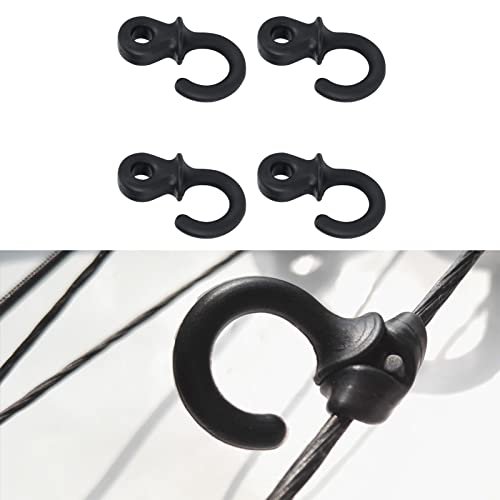 Archery Bow Stabilizer Set: 4-Pack Black Rubber Compound Bow String Dampeners - Image 5