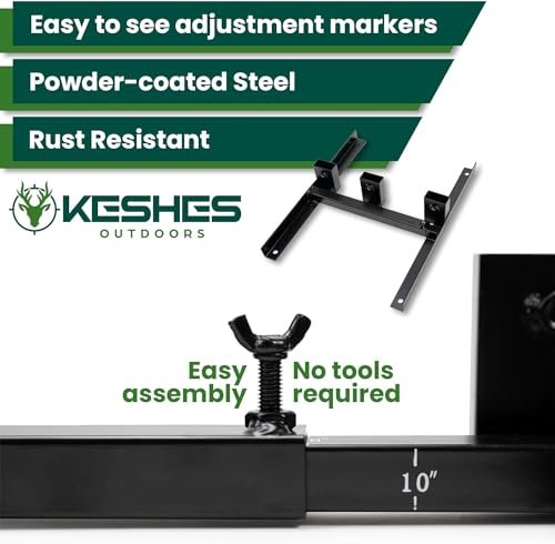 Adjustable Archery Target Stand Base with Clips and Ground Anchors - Image 4