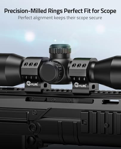 CVLIFE 30mm Scope Rings for Picatinny Rail, Medium Profile Mounts - Image 5