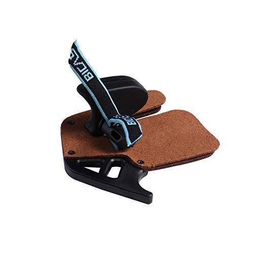 BICASTER Leather Archery Finger Tab RH Guard – Black, Medium Size - Image 2