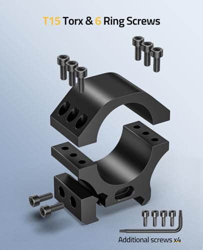 CVLIFE 30mm Scope Rings for Picatinny Rail, Medium Profile Mounts - Image 4