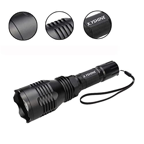 HS-802 LED Red Light Hunting Flashlight – 250 Yards, Mount & Switch - Image 5