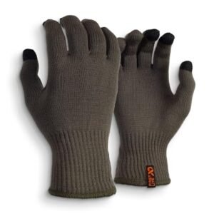 First Lite Talus Touch Full Finger Merino Wool Glove - Lightweight Hunting Gloves - Conifer - Small