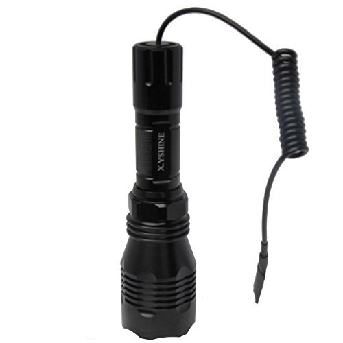HS-802 LED Red Light Hunting Flashlight – 250 Yards, Mount & Switch - Image 8