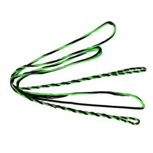DEERACE D97 Flemish Fast Flight Bow String Replacement Bowstring for Traditional Longbow Recurve Bow (AMO 60" (Bow Length), Green)