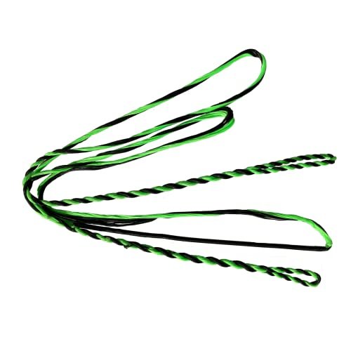 DEERACE D97 Flemish Fast Flight Bow String Replacement Bowstring for Traditional Longbow Recurve Bow (AMO 60" (Bow Length), Green)