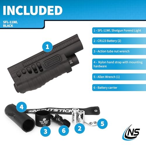 Nightstick SFL-11WL Shotgun Forend Light with Green Laser & 150 Lumens - Image 5