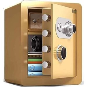 Fireproof & Waterproof Security Box with Metal Mechanical Code Lock, Strong Alloy Steel, Safe Storage for Home, Office & Valuables