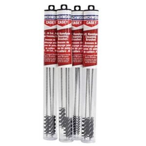 BIRCHWOOD CASEY Durable Versatile Gun Maintenance Cleaning Wire Looped Handle 9" Nylon Brushes - Set of 3 | Fits 9 mm, .357, .38 Caliber