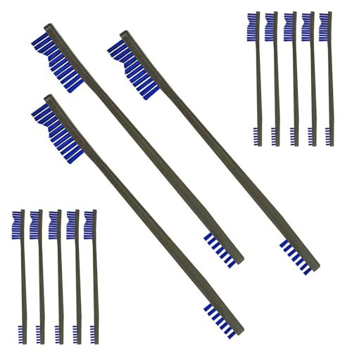 10-Pack Gun Cleaning Brushes,Double-Ended Gun Cleaning Brush Set, Gun Cleaning kit, 7 Inch Nylon All Purpose Cleaning Brush with Plastic Handle Nylon Brush Gun Cleaning