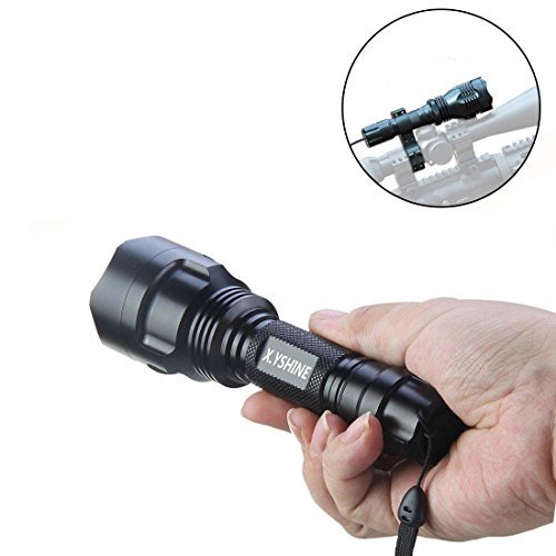 HS-802 LED Red Light Hunting Flashlight – 250 Yards, Mount & Switch - Image 6