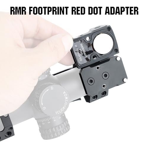 ohhunt Quick Release Scope Mount 1" 30mm with RMR Red Dot Adapter - Image 2