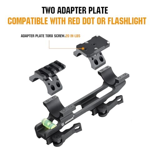 ohhunt Quick Release Scope Mount 1" 30mm with RMR Red Dot Adapter - Image 5