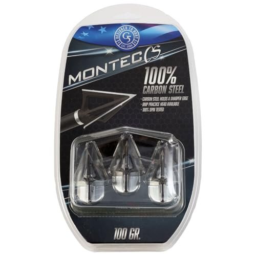 G5 Montec CS 100-Grain Fixed Blade Broadheads – Pack of 3, Sharp & Durable for Archery Hunting - Image 6