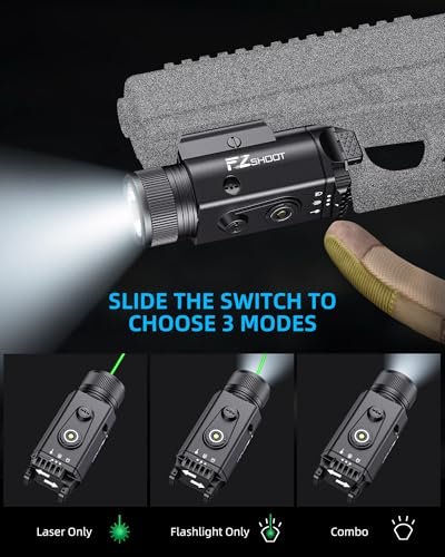 EZshoot 2400 Lumen Tactical Pistol Light Laser Combo with Strobe - Image 5
