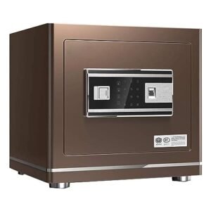 Safe Box, Cabinet Lock Box, Fireproof Waterproof Safe Box for Documents Small Anti-Theft Steel for Home And Office,Cash, Jewellery Box for Home Officee