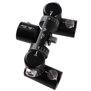 Ace Hunter Bow Archery Stabilizer Double Adjustable V-Bar Mount Quick Disconnect Bracket (Black)