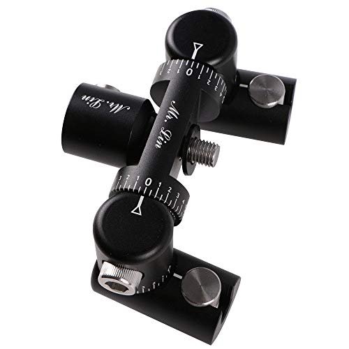 Ace Hunter Bow Archery Stabilizer Double Adjustable V-Bar Mount Quick Disconnect Bracket (Black)