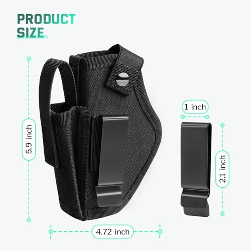 Universal IWB/OWB Gun Holster for 9mm & 380 Pistols – Fits Glock, S&W, Sig - Image 4