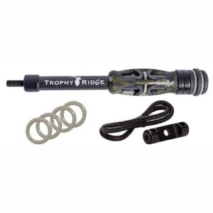 Trophy Ridge Hitman 8" Camo Stabilizer, Noise Reduction, Quick Connect, Includes Weights, Wrist Strap, Mounting Bar, Colored Rings (AS1908CA)