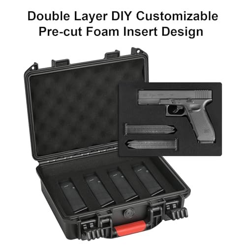 LOTOCASE TSA Approved Waterproof Pistol Case with Custom Foam Insert - Image 2