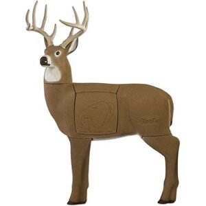 Field Logic GlenDel Full-Rut Buck 3D Archery Target with Replaceable Insert Core, GlenDel Full-Rut Buck w/4-sided insert, brown