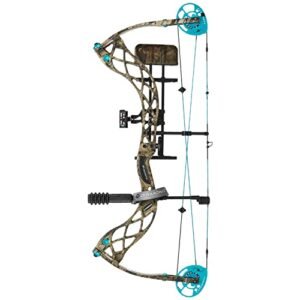 DIAMOND ARCHERY Carbon Knockout Compound Bow - 3.2 LBS, 30" ATA, 22.5" - 27" Draw Length, 302 FPS, Left Hand 50 LBS, Mossy Oak