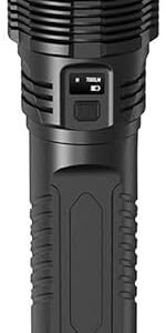 Lsrwhnyy LED Flashlights - Powerful High Lumens Zoomable Flashlight - 5 Modes, Bright Small Flash Light for Camping Accessories, Emergency Gear, USB Charging