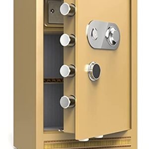 Steel Safe Fireproof Waterproof Safe Security Safe Large Fireproof Safe Password Security Key Lock Storage Box for Home Business Office Filing Cabinets for Home Office Gun Cash Use Storage (