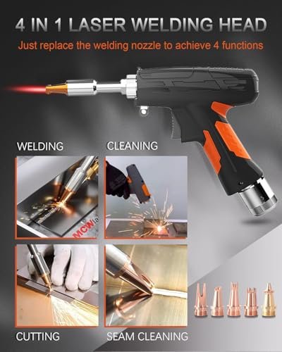 2000W Handheld Fiber Laser Welder 4-in-1 for Metal & Cleaning - Image 2