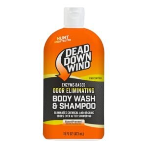 Dead Down Wind Body & Hair Soap, 16 oz Bottle, Unscented, Soap for Odors, Hunting Accessories, Gentle Body Wash & Shampoo for Hunting, Safe for Sensitive Skin (Packaging May Vary)