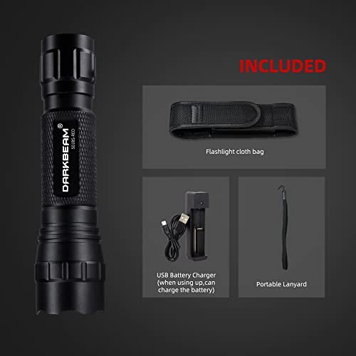 Rechargeable Red Light Flashlight Zoom LED for Hunting & Astronomy - Image 7