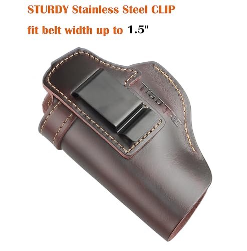 Premium OWB Leather Holster: Glock 17/19/43X, Taurus G2C, M&P Shield, Sig P365 RH Carry - Image 4