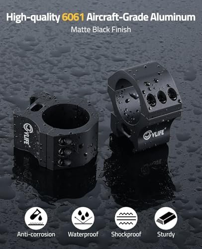 CVLIFE 30mm Scope Rings for Picatinny Rail, Medium Profile Mounts - Image 3
