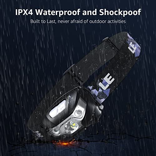 Rechargeable LED Headlamp 2-Pack: Waterproof Camping Hiking Headlight 5 Modes - Image 6