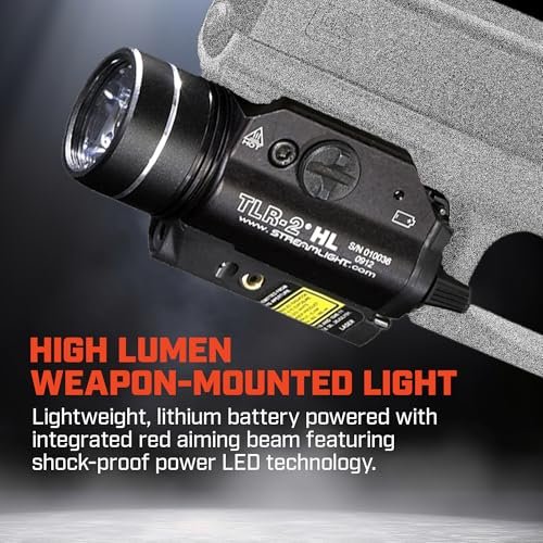 Streamlight TLR-2 HL 1000-Lumen Weapon Light with Red Laser, Black - Image 4