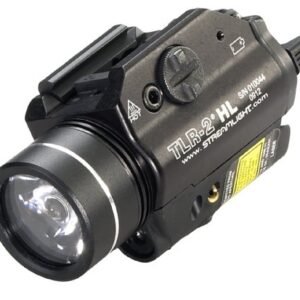 Streamlight 69261 TLR-2 HL 1000-Lumen Rail Mounted Weapon Light with integrated Red Aiming Laser Includes Key Kit for Select Handguns, Black