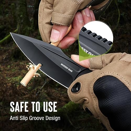 Mossy Oak Tactical Fixed Blade Survival Knife - G10 Handle Outdoor Camping Gear - Image 7