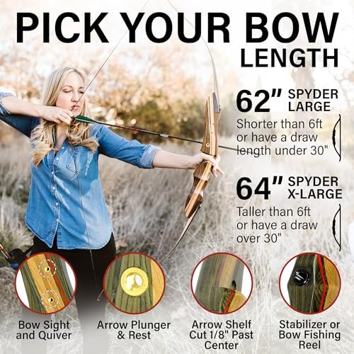 Spyder 62" Right Hand Recurve Bow 29lb – Fast, Accurate, Handcrafted - Image 5