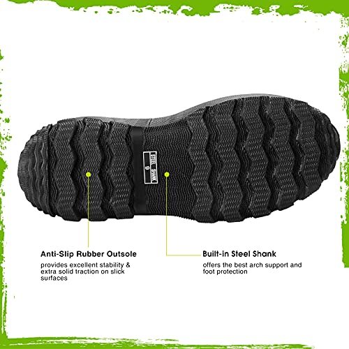 TIDEWE Men's Waterproof Hunting Boots: Insulated Neoprene Camo Work Boots Size 10 - Image 4